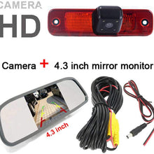 HD Waterproof Night Vision Color Rear View Brake Light Third Roof Top Mount Lamp Reverse Backup Camera for Transit Transporter Van 3 Brake Light (Reversing Camera+7" inch Monitor)