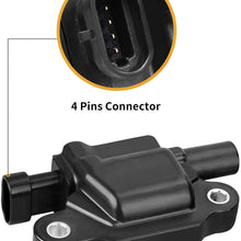 Ignition Coils 8-Pack Compatible with Chevy Silverado Avalanche Corvette Express Savana Suburban Tahoe Trailblazer, GMC Savana Sierra Yukon XL, Buick LaCross Allure, Cadillac Escalade CTS V8