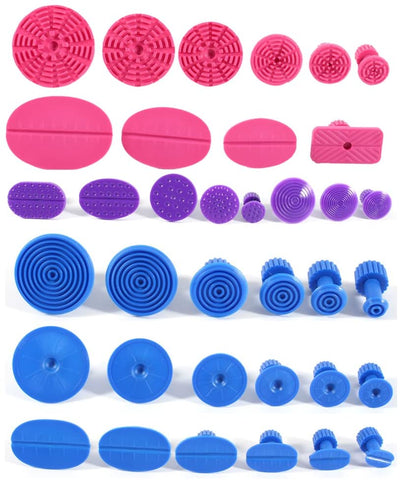 36 Pcs Auto Puller Tabs Car Body Paintless Dent Repair Tools, Glue Puller Tabs Removal Body Hail Damage Remover Kits for Vehicle SUV