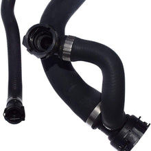 WOLFIGO 2 Pcs Upper Lower Coolant Radiator Water Pump Hose Pipe For BMW E60 E63 E64 545i 645Ci 2004 2005 17127519248 17127508011