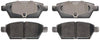 Prime Choice Auto Parts SCD1161 Rear Ceramic Brake Pad Set