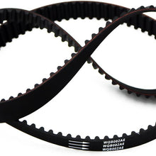 Timing Belt Kit Water Pump w/Gaskets Tensioner Fits 03-09 Chrysler PT Cruiser Sebring Votager and 03-07 Dodge Caravan Stratus and 02-06 Jeep Liberty Wrangler 2.4L L4 DOHC 16V