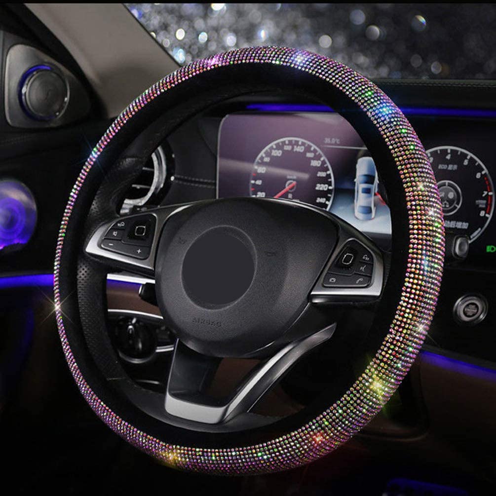 U So Shiny Bling Bling Car Gear Shift Cover, Cute Luster Car Interior Decor with Crystal Diamond for Women