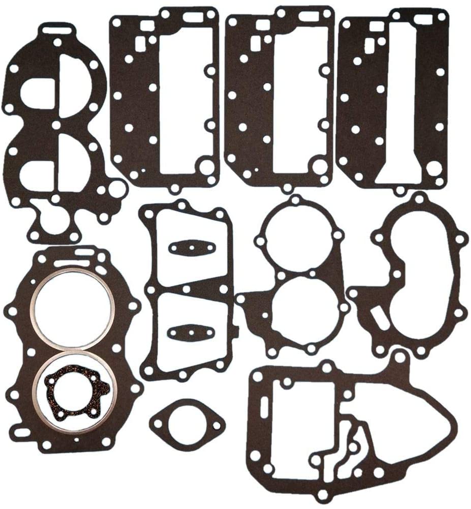 Tuzliufi Complete Powerhead Engine Gasket Set Kit for 39420 433941 392567 392615 20HP 25HP 28HP 30HP 35HP 2-cycle X-Ref New Z509