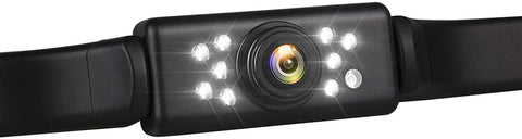 Car Backup Camera HD Night Vision Rear View Camera with 9 LED Lights, Font & Back Camera, Wide View Angle, IP69K Waterproof Reverse Camera for Cars,SUV,Trucks,RV, Pickup