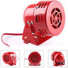 12V 105dB Car Air Raid Siren Horn Electric Sound Alarm Loud Fire Security Rescue For Car Truck Motorcycle Bicycle