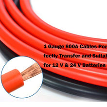 Heavy Duty Booster Jumper Cable1 Gauge x 25 Ft. x 800A Heavy Duty for Car Van Truck G8251C