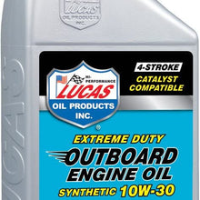 Lucas 10661 outboard engine oil synthetic 10w-30 1qt (10661)