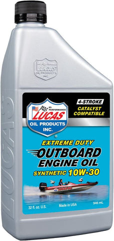 Lucas 10661 outboard engine oil synthetic 10w-30 1qt (10661)