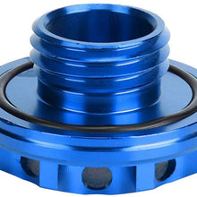Engine Oil Filler Cap, Car Engine Oil Cap Cover Replacement Accessories fit for Honda B16 B18 B20 K20 K24 BK (Blue)