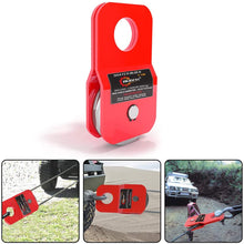 RUGCEL Winch 4.8T Heavy Duty Recovery Winch Snatch Block,10500lb Capacity (Red) (Red)