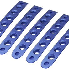 EAG ABS Side Door Grab Handle Knobs Cover Trim Fit for 2007-2018 Jeep Wrangler JK Unlimited 4 Doors Handle Pull Blue 5pcs