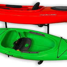 SPAREHAND Catalina Freestanding Double Storage Rack System for 2 Kayaks, 2 SUPs, or Canoe