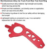 Tow Hook Ring,Universal Red Aluminium Alloy Car Truck Front Rear Tow Hook Ring Kit