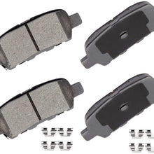 Ceramic Brake Pads Kits,4 Rear Brake Pads LSAILON fit for Infiniti,for Nissan 350Z 370Z Altima Juke Leaf Maxima Murano Pathfinder Quest Rogue, Suzuki Grand Vitara,hardware