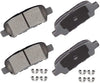 Ceramic Brake Pads Kits,4 Rear Brake Pads LSAILON fit for Infiniti,for Nissan 350Z 370Z Altima Juke Leaf Maxima Murano Pathfinder Quest Rogue, Suzuki Grand Vitara,hardware