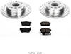 Power Stop K5399 Rear Brake Kit with Drilled/Slotted Brake Rotors and Z23 Evolution Ceramic Brake Pads