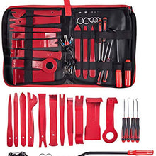 Trim Removal Tool 41Pcs Car Panel Door Audio Removal Tool Kit, Auto Clip Pliers Fastener Remover Pry Tool Set with Storage Bag (Red)