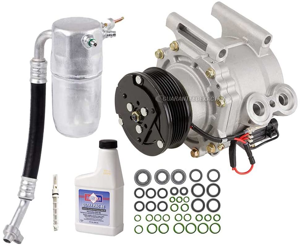 AC Compressor & A/C Kit For Chevy Trailblazer GMC Envoy Buick Rainier Saab 9-7x Isuzu Ascender Olds Bravada 4.2L - BuyAutoParts 60-80265RK New