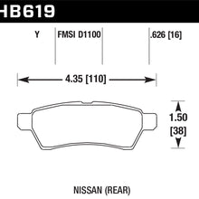 Hawk Performance HB619Y.626 LTS Brake Pad