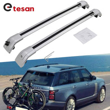 2 Pieces Cross Bars Fit for Land Rover Vogue 2014 2015 2016 2017 2018 2019 2020 2021 Silver Cargo Baggage Luggage Roof Rack Crossbars