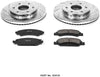 Power Stop K5519 Front Brake Kit with Drilled/Slotted Brake Rotors and Z23 Evolution Ceramic Brake Pads