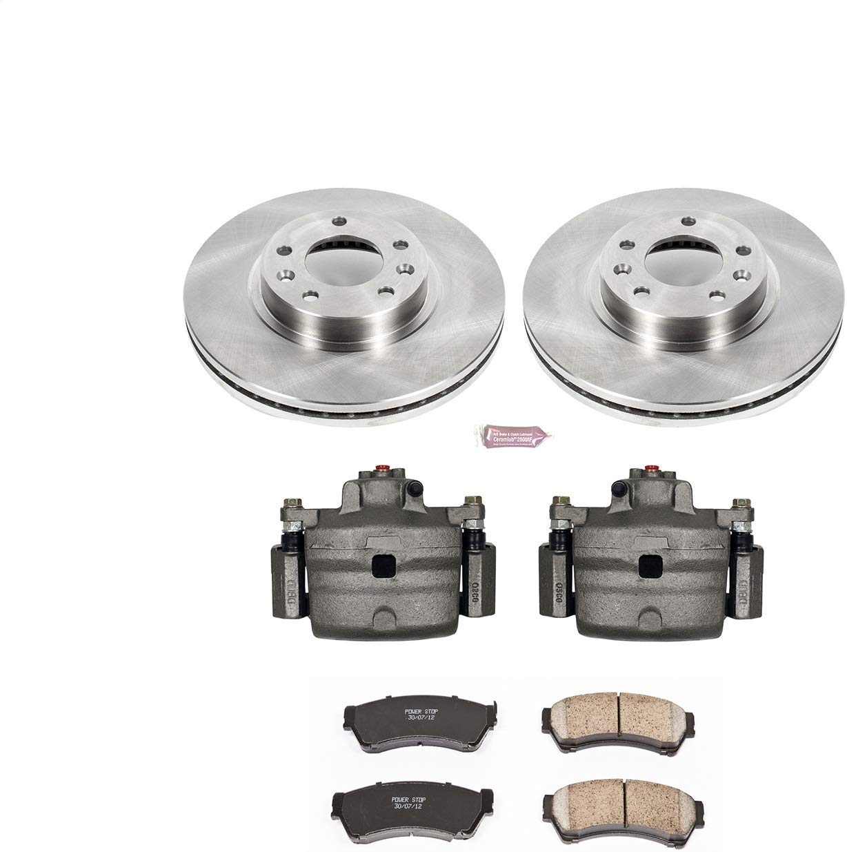 Power Stop KCOE199 Front Stock Replacement Brake Kit with Calipers