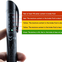 LANGYINH Brake Fluid Tester Pen,Auto Brake Oil Testing Pen with 5 LED Indicators,Support DOT3 DOT4 DOT 5 Auto Detector