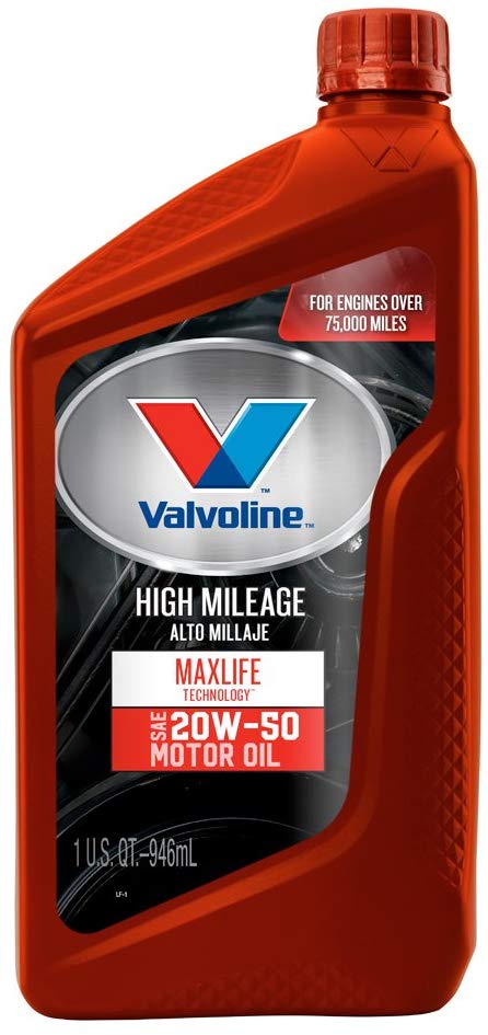 Valvoline VV161 MaxLife SAE 20W-50 High Mileage Motor Oil - 1 Quart Bottle (Case of 12)