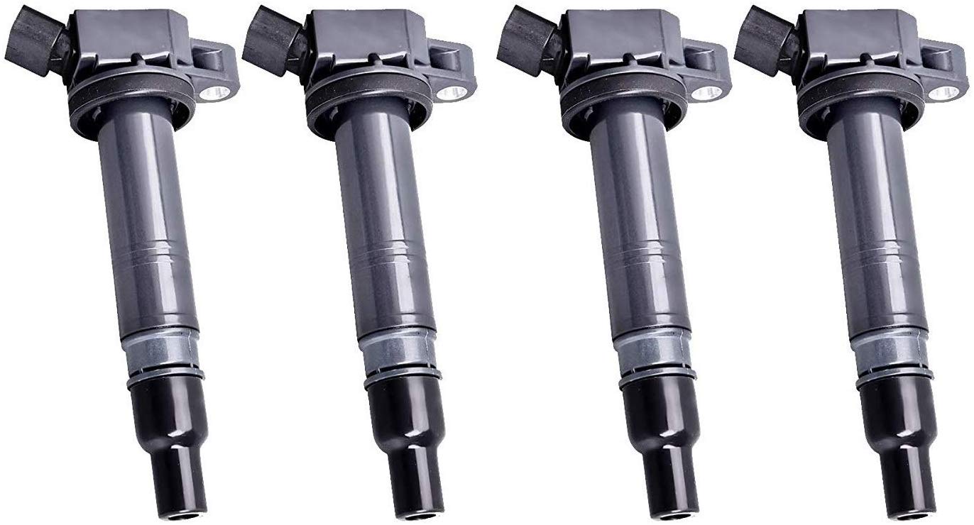 Set of 4 Ignition Coils for 2005-2015 Toyota Camry Tacoma Matrix Scion xB Hiace Corolla Solara 2.4L 2.7L L4 90919-A2001 90919A2001 90919-02248 9091902248 UF495 90919-A2006 90919A2006