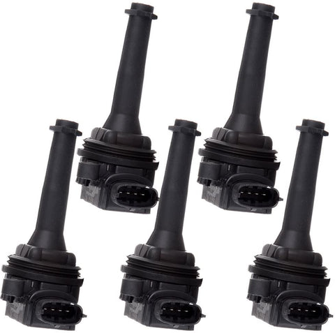 cciyu 5Pcs New Ignition Coils UF341 C1258 Replacement fit for Volvo C70 S60 S70 S80 V70 XC70 XC90