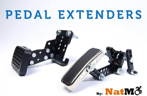 Auto Pedal Extenders for Car Gas and Brake Pedal by National Mobility Products