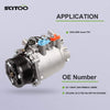 SCITOO Compatible with A/C Compressor CO 10849T fits for 2004 2005 2006 2007 2008 A-cura TSX 2.4L