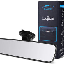 ELUTO Rear View Mirror Anti-glare Mirror Universal Interior RearView Mirror with Suction Cup for Car Truck SUV 9.5’’(240mm)