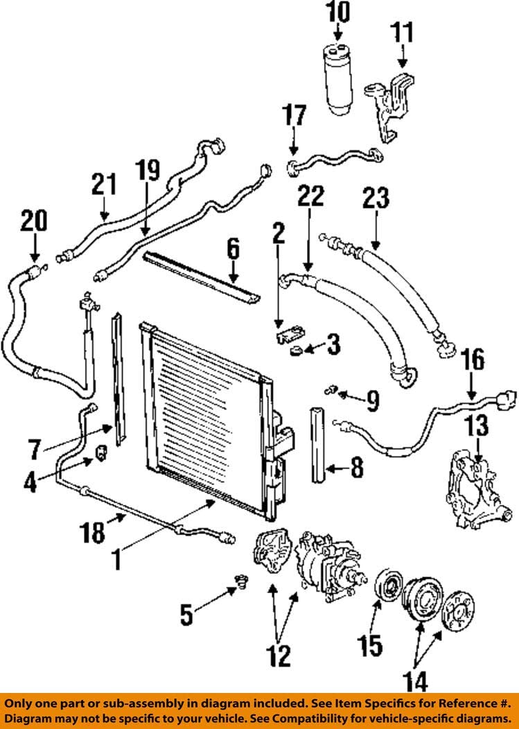 Genuine Honda 80331-SR1-A11 Condenser Pipe