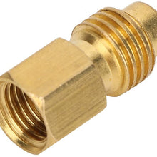 KIMISS Air Conditioner Connector, 1/4SAE Female to 1/2ACME Male Adapter Connector for R134A Car Air Conditioner