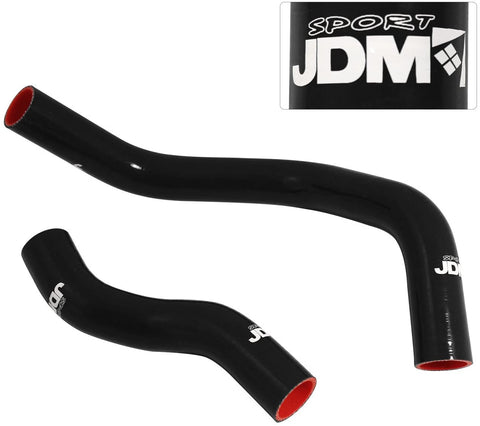 For Nissan 240SX S13 S14 S15 SR20DET SR20 JDM 3 Ply Nylon Silicone Radiator Coolant Hose Pipe Kit Black