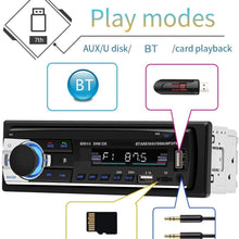 Multimedia Car Stereo – Single Din LCD, BT Audio and Calling, Built-in Microphone,FM Radio Receiver, MP3 Player, WMA, USB, Auxiliary Input, Wireless Remote Control