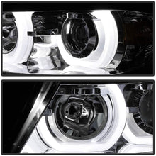V2 3D Halo LBDRL Headlights for BMW 3-Series E90 06-08 - 4 Door - Black/Clear Lens