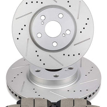 INEEDUP 2 Brake Disc Rotots and 4 Ceramic Pads Front fit for 2009-2010 Pontiac Vibe, 2008-2014 Scion xD, 2009-2019 for TOYOTA Corolla, 2009-2013 for TOYOTA Matrix