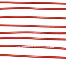 A-Team Performance Silicone Spark Plug Wires Set Compatible with SBC Small Block Chevy Chevrolet GMC Over The Valve Cover Wires 283 305 307 327 350 400 Black 8.0mm