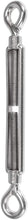 X AUTOHAUX 3pcs M10x1.5 Car 304 Stainless Steel Eye and Eye Turnbuckle Wire Rope Tension