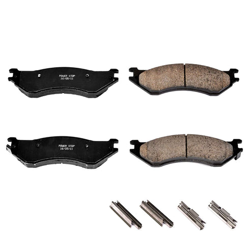 Power Stop 17-702, Z17 Front Ceramic Brake Pads with Hardware