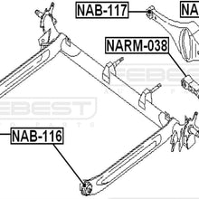 FEBEST NAB-116 Rear Arm Bushing