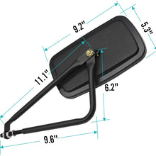 SEVENS Shake-proof Door Off Mirrors for 2007-2020 Jeep Wrangler JK, JL & JT Quick Release Side View Mirrors