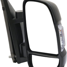 Brand New Passenger Right SIde Replacement Mirror Upper Glasses With Heated And Plate fit Ram Promaster 1500, 2500, 3500, New Six, Work Van
