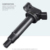 Ignition Coil Packs of 6 Direct Fit for Toyota Avalon Camry Highlander Sienna - Lexus ES300 RX300 V6 - for UF-267-1MZFE