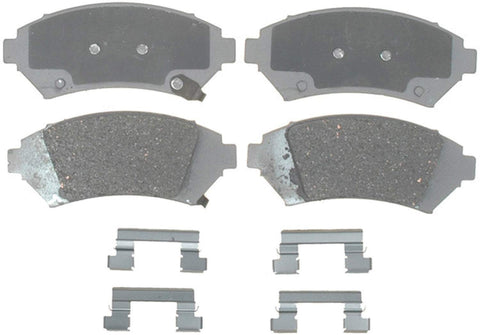 ACDelco 14D818CH Advantage Ceramic Front Disc Brake Pad Set with Hardware