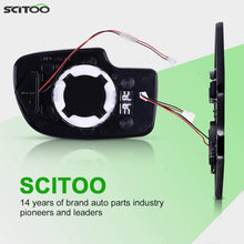 SCITOO Compatible fit for Exterior Mirror Replacement Glasses Driver Left Side Power Heated Signal 2003-2007 for Chevy Silverado Suburban for GMC Sierra Yukon Replacement Tow Mirror