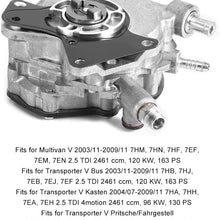 Senyar Vacuum Pump,Iron Auto Car Vacuum Pump Replacement with Spacer Fits for Transporter V Bus,070145209H
